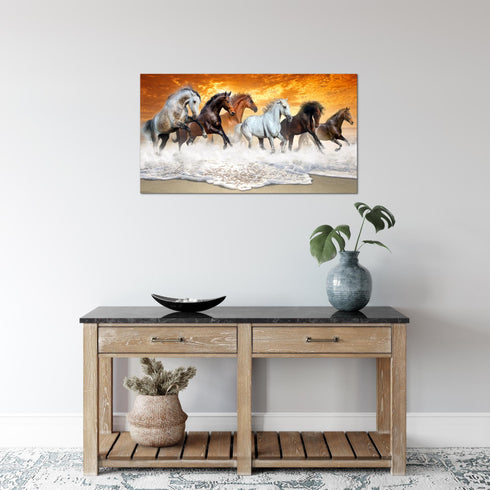 Wandbilder Wohnzimmer XXL Pferde Moderne Bilder Tiere